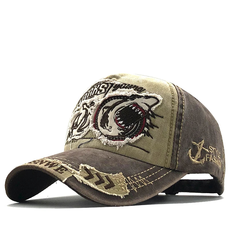 New Cotton Men baseball cap for women snapback hat Shark embroidery bone caps gorras casual casquette men baseball hats