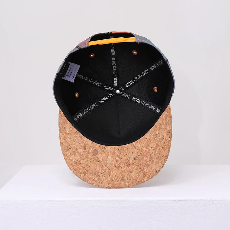 NUZADA Brand Spring Summer 3D Printing Baseball Cap Men Women Couple Polyester Cotton Hat Wooden Beach Vacation Snapback Cap