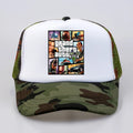 fashion Grand Theft Auto V 5 GTA 5 Baseball caps Hot Game GTA 5 Fans Cap Cool Summer Mesh Net Trucker Caps Hat